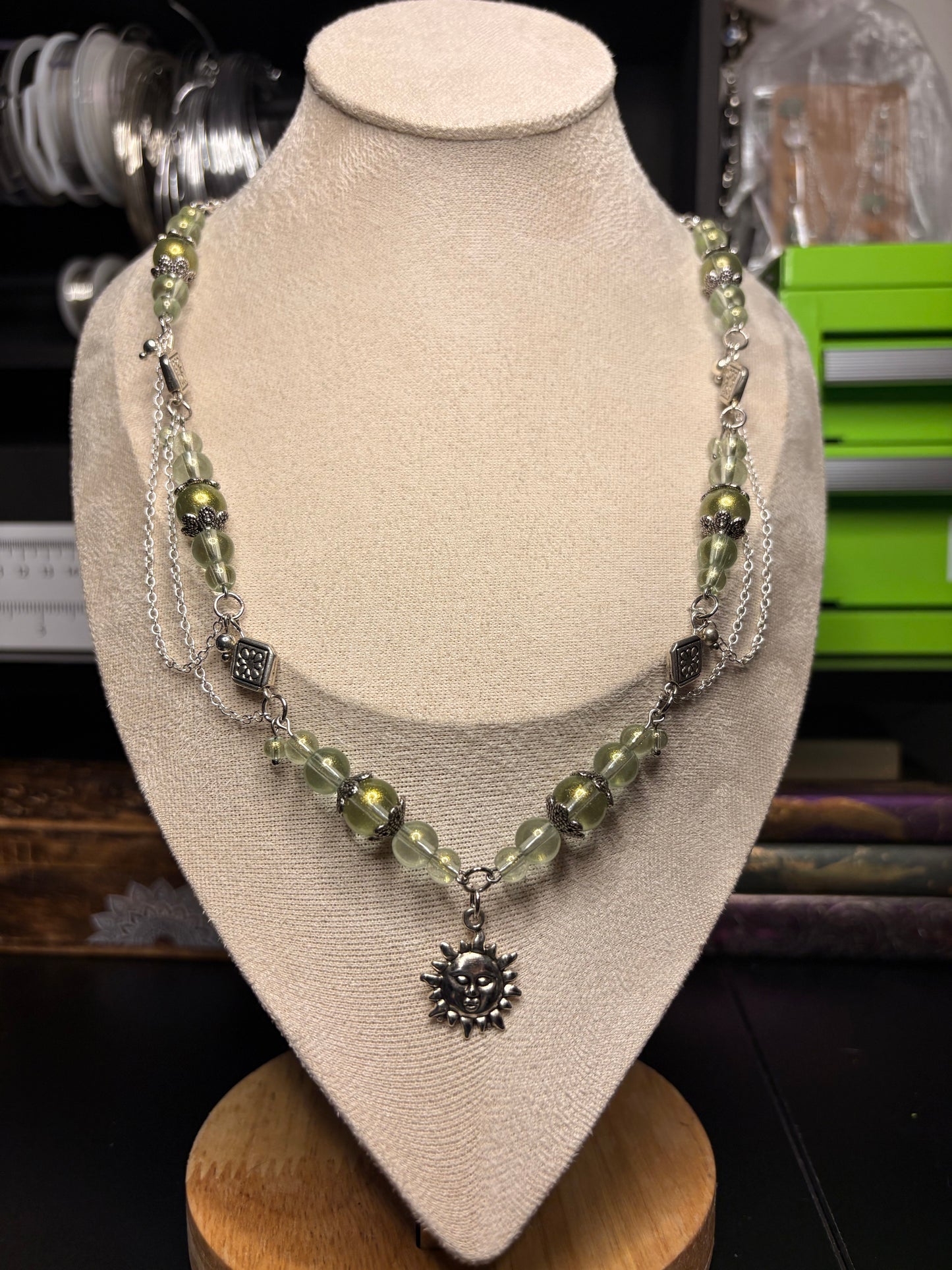 Emerald Sun Necklace