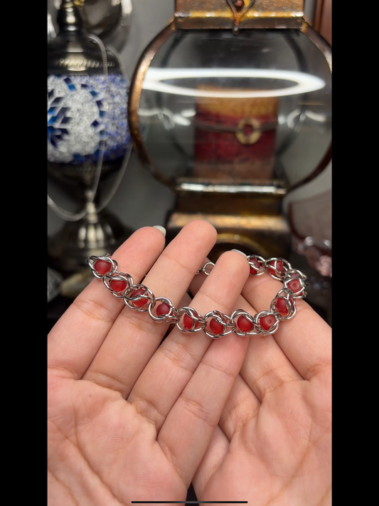 V-Day Chainmail Bracelet