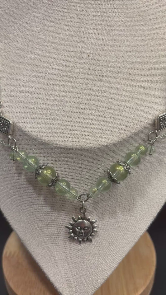 Emerald Sun Necklace